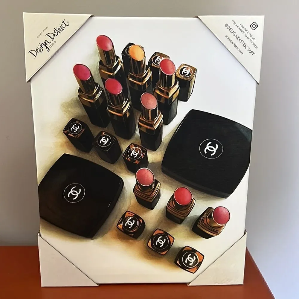 Design District Studio Chanel Makeup Wall Hanging Print